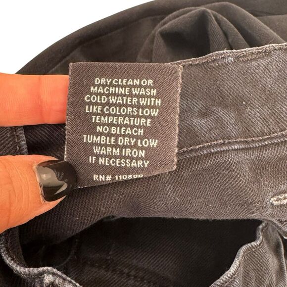 WORK Custom Shop Women’s Gold Zippers Skinny Moto Dark Wash Jeans size 28 0082 - Picture 11 of 11